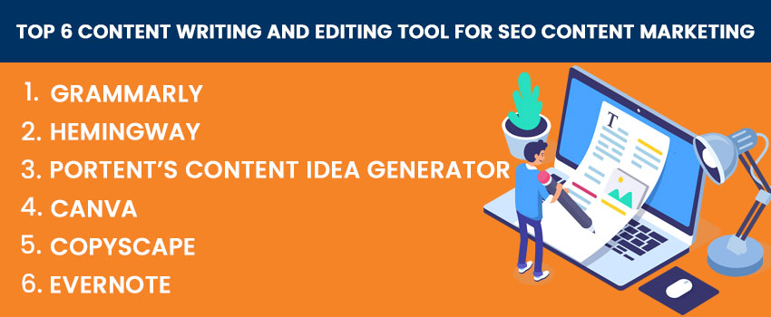 Top 6 Content Writing and Editing Tool for SEO Content Marketing